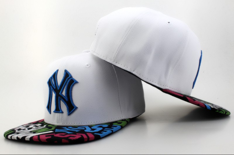 MLB New York Yankees NE Snapback Hat #98